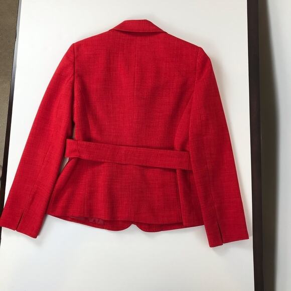 Evan Picone Blazer Lined Red Womens Size 2P - Picture 13 of 13